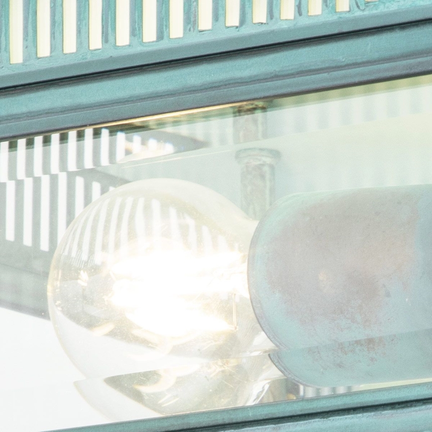 Elstead - Väljas laevalgusti HOLBORN 2xE27/60W/230V IP44 türkiissinine