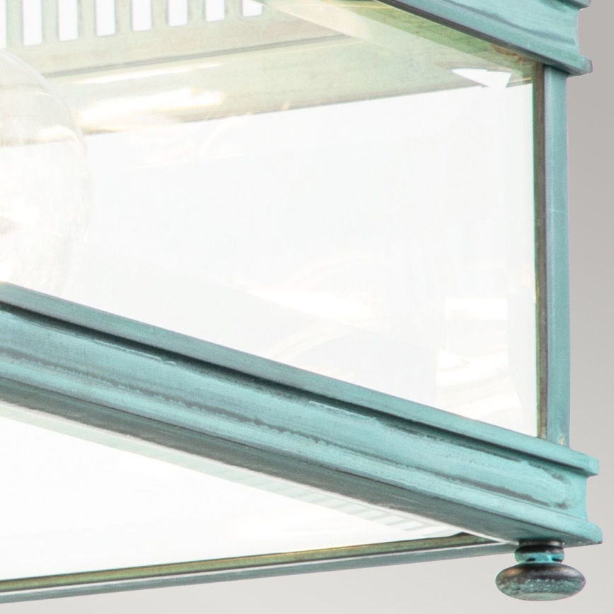 Elstead - Väljas laevalgusti HOLBORN 2xE27/60W/230V IP44 türkiissinine