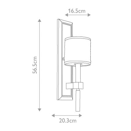 Elstead KL-CELESTIAL1 - Seinavalgusti CELESTIAL 1xE14/60W/230V