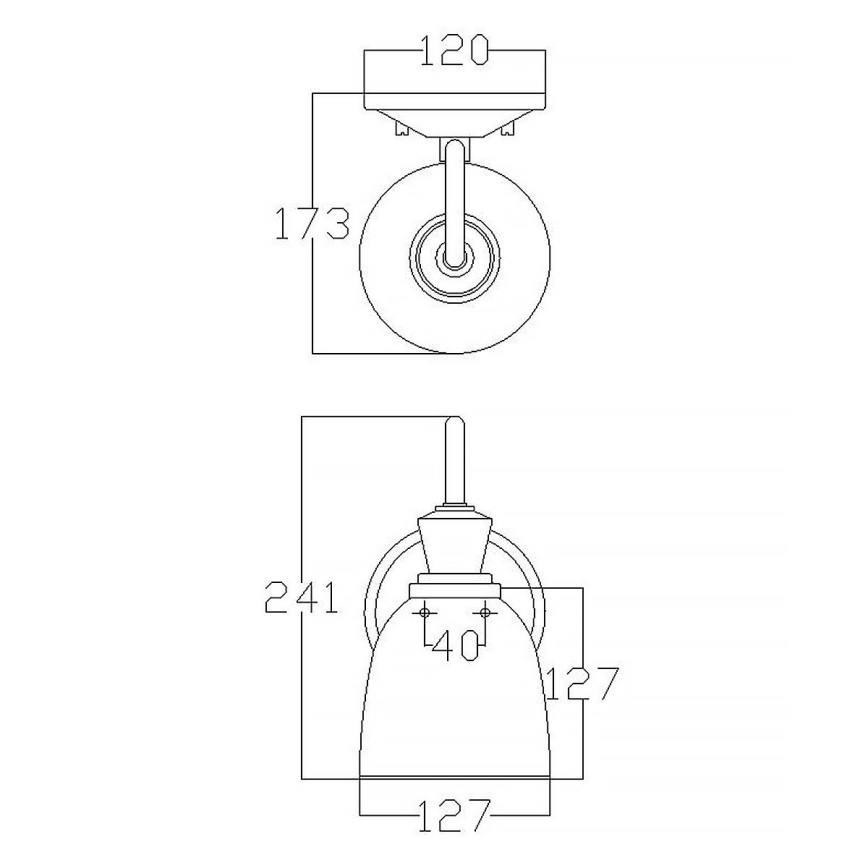 Elstead KL-CORA1-BATH - LED Seinavalgusti vannituppa CORA 1xG9/3W/230V IP44