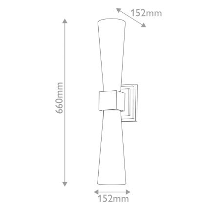 Elstead - LED-vannitoa seinavalgusti KRISTY 2xG9/4W/230V IP44 vaskne