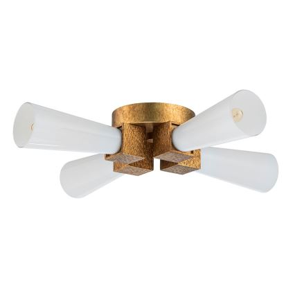 Elstead - kroonlühter varrega KRISTY 4xE27/40W/230V vaskviimistlusega