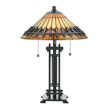 Elstead - laualamp Tiffany CHASTAIN 2xE27/60W/230V