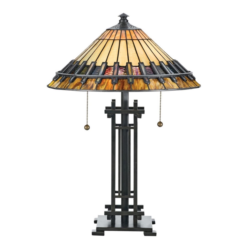 Elstead - laualamp Tiffany CHASTAIN 2xE27/60W/230V
