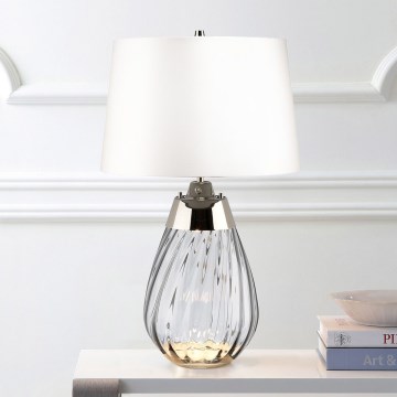Elstead - LED Laualamp LENA 1xE27/60W/230V + 1xGU10/7W 60,5 cm valge