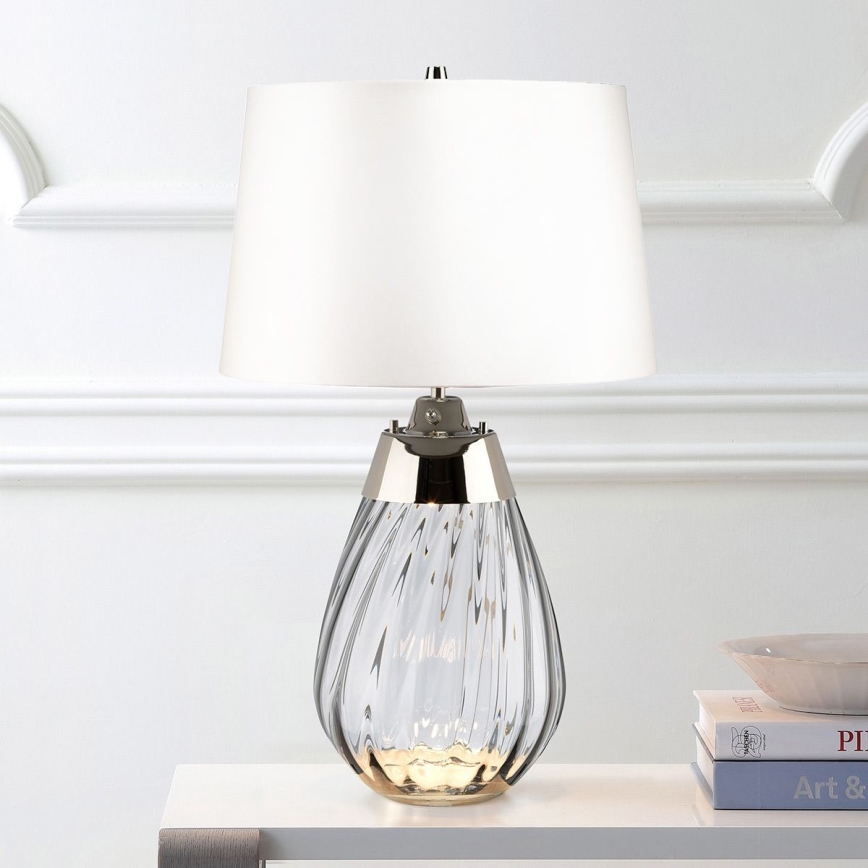 Elstead - LED Laualamp LENA 1xE27/60W/230V + 1xGU10/7W 60,5 cm valge