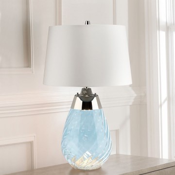 Elstead - LED Laualamp LENA 1xE27/60W/230V + 1xGU10/7W 60,5cm sinine/valge