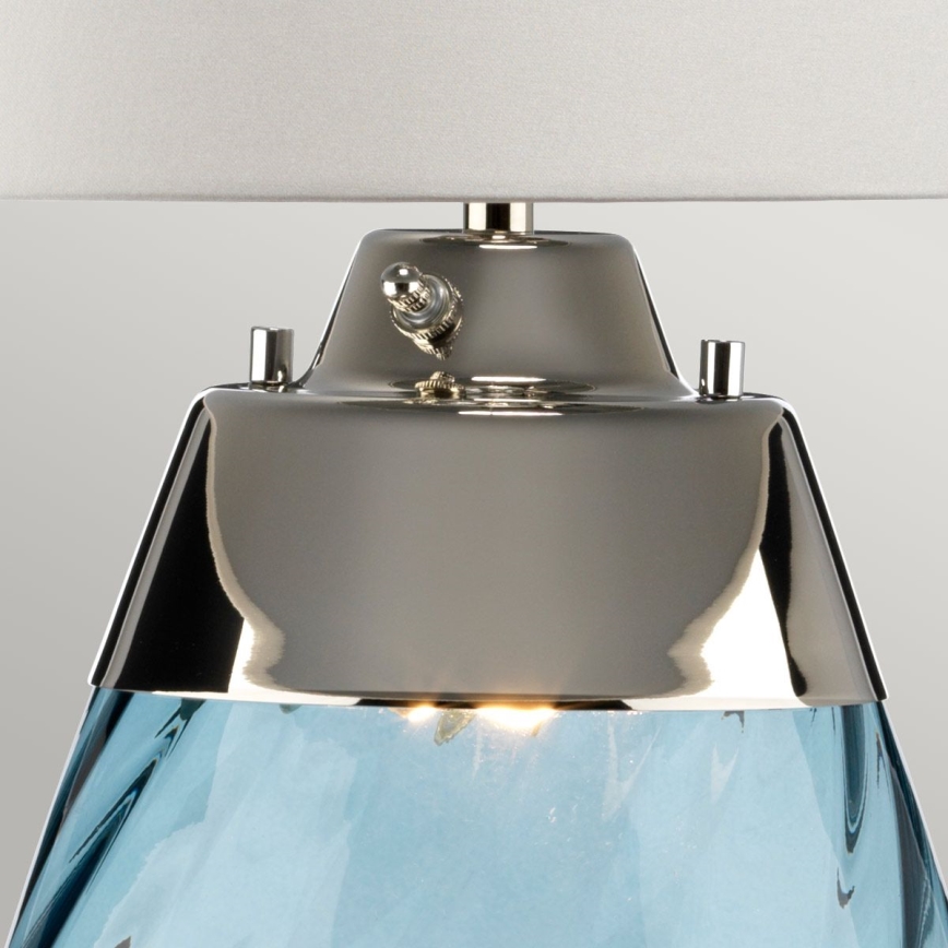 Elstead - LED Laualamp LENA 1xE27/40W/230V + 1xGU10/7W 74 cm sinine/valge