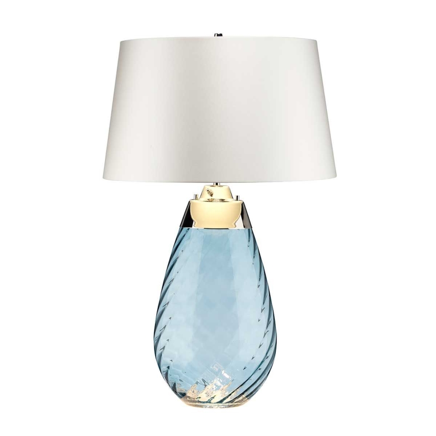 Elstead - LED Laualamp LENA 1xE27/40W/230V + 1xGU10/7W 74 cm sinine/valge