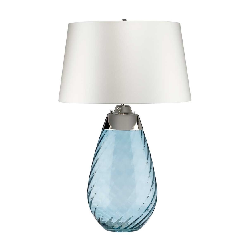 Elstead - LED Laualamp LENA 1xE27/40W/230V + 1xGU10/7W 74 cm sinine/valge