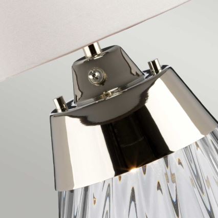 Elstead - LED Laualamp LENA 1xE27/60W/230V + 1xGU10/7W 60,5 cm valge