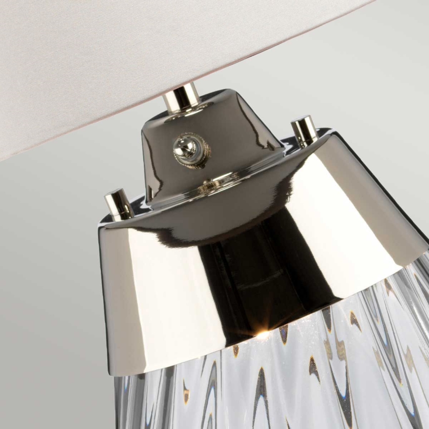 Elstead - LED Laualamp LENA 1xE27/60W/230V + 1xGU10/7W 60,5 cm valge