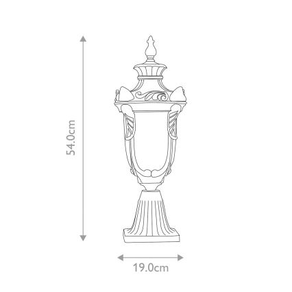 Elstead - Välisvalgusti PHILADELPHIA 1xE27/60W/230V IP44 pronksviimistlusega