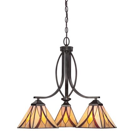 Elstead - Tiffany ASHEVILLE ketiga ripplühter 3xE27/60W/230V