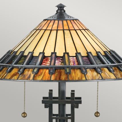 Elstead - laualamp Tiffany CHASTAIN 2xE27/60W/230V