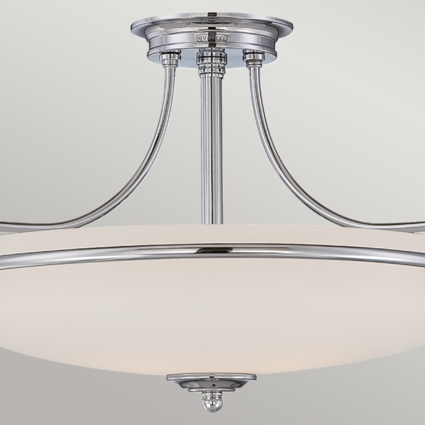 Elstead - Pinnale kinnitatav lühter GRIFFIN 3xE27/100W/230V läikiv kroom