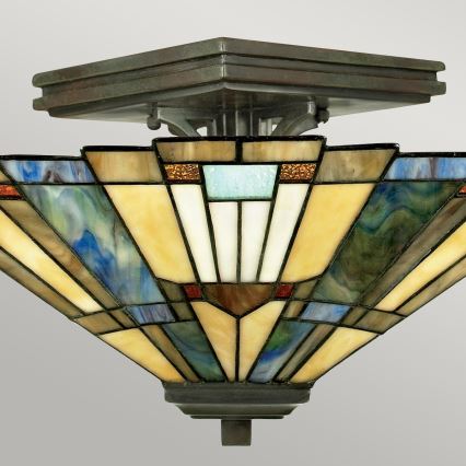 Elstead - Tiffany-stiilis laelamp INGLENOOK 2xE27/60W/230V