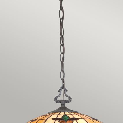 Elstead - Tiffany-stiilis ketiga lühter KAMI 3xE27/60W/230V