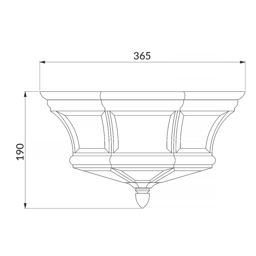 Elstead QZ-NEWBURY-F-PB - Väli laevalgusti NEWBURY 3xE14/40W/230V IP44