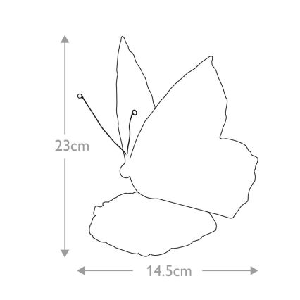 Elstead QZ-OBUTTERFLY-TL - LED Dekoratiivne valgusti TIFFANY 1xG9/3W/12/230V liblikas