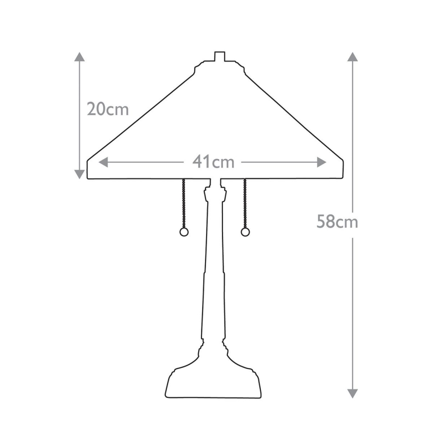 Elstead QZ-STEPHEN-TL - Laualamp STEPHEN 2xE27/60W/230V