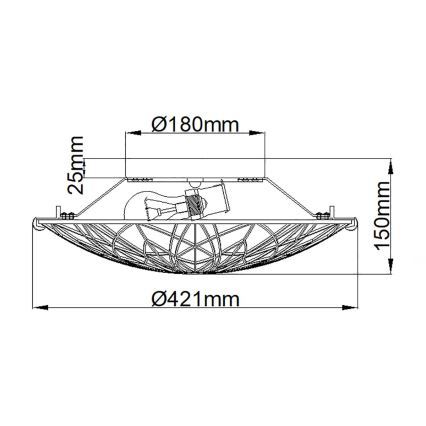 Elstead QZ-VICTORY-SF - Laevalgusti VICTORY 2xE27/60W/230V