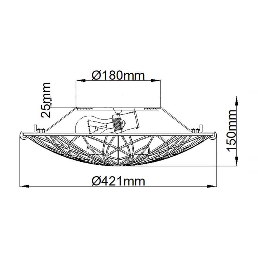 Elstead QZ-VICTORY-SF - Laevalgusti VICTORY 2xE27/60W/230V