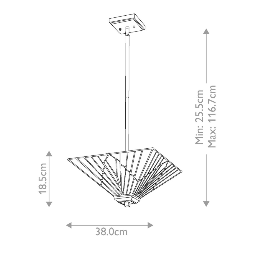 Elstead - Ripplühter ALDERLEY 2xE27/60W/230V