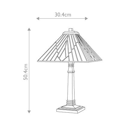 Elstead - Laualamp ALDERLEY 1xE27/60W/230V