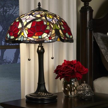 Elstead - Tiffany LARISSA laualamp 2xE27/60W/230V