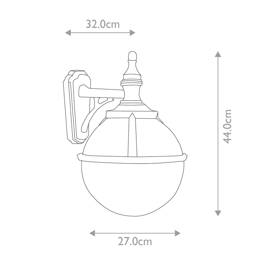 Elstead - Väli seinavalgusti GLENBEIGH 1xE27/100W/230V IP44