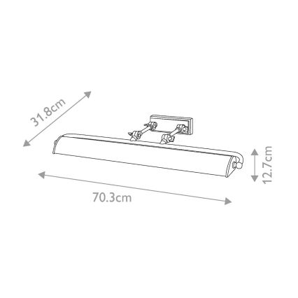Elstead - Pildivalgusti WINCHFIELD 4xE14/40W/230V tamm