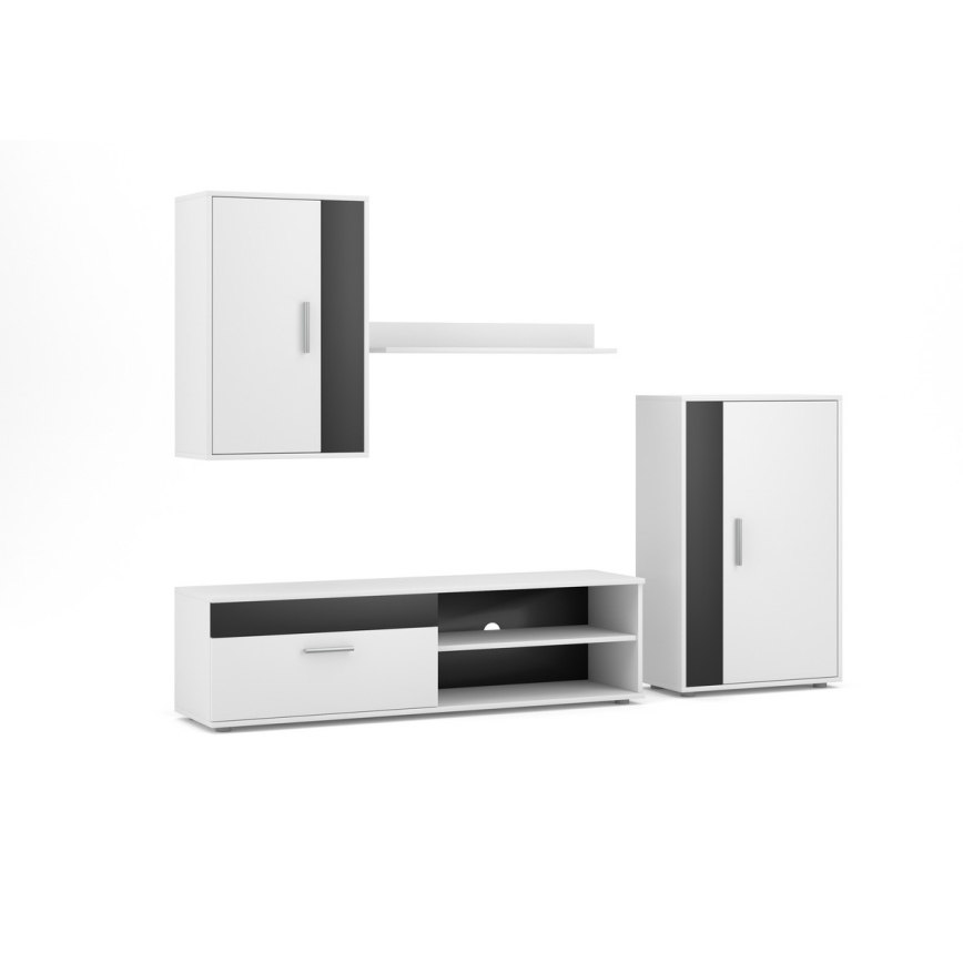 Elutoa seinakomplekt BRICK valge/must