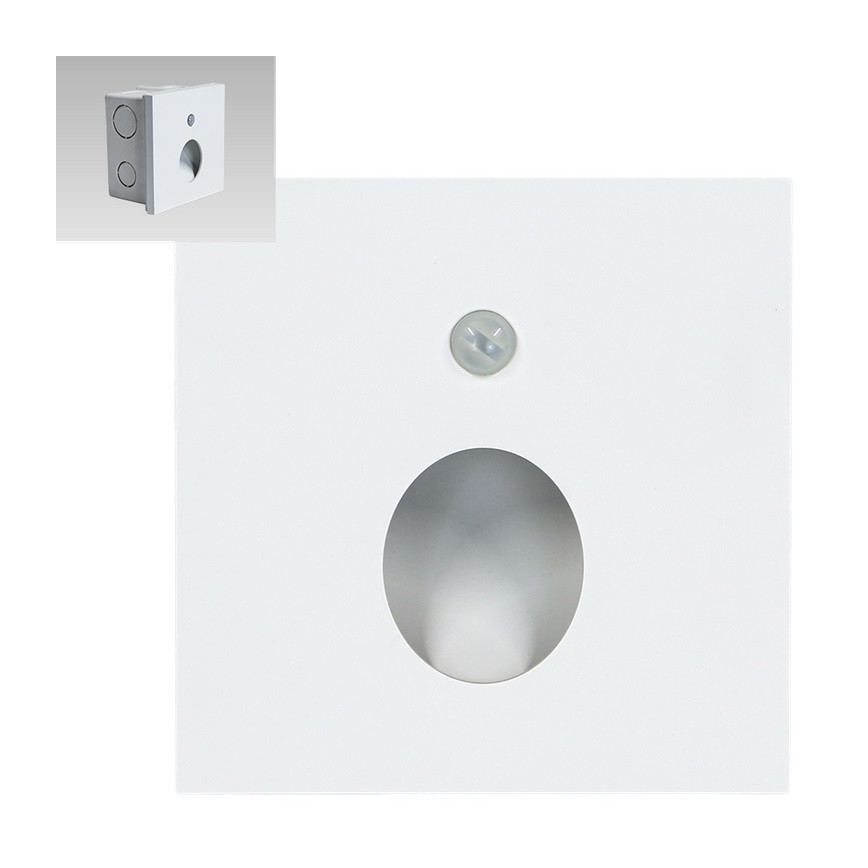 Emithor 70432 - LED Trepivalgusti anduriga OLIVE LED/1W/230V 4000K valge