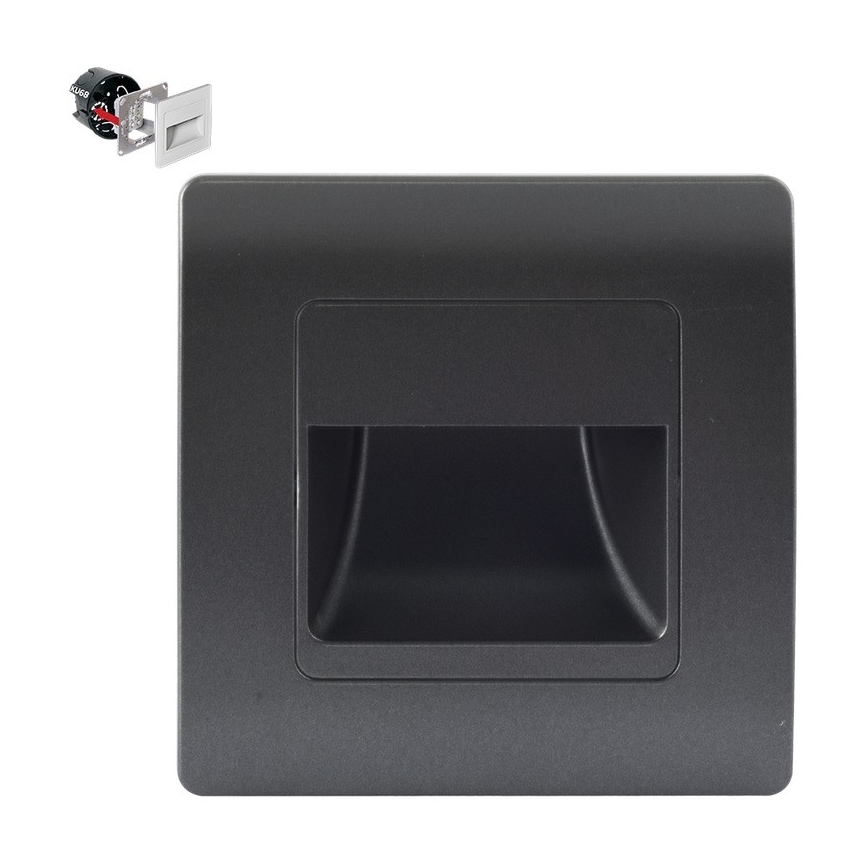 Emithor 70438 - LED Trepivalgusti STEP LIGHT LED/1W/230V 4000K must