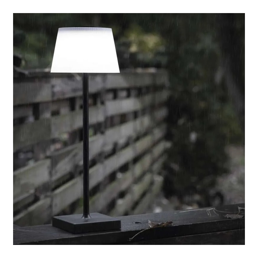 LED Hämardatav taaslaetav lamp KATIE LED/4W/10V 1800mAh IP44 CRI 90 must
