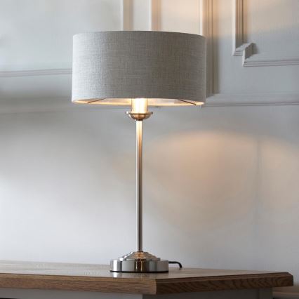 Endon 100646 - Laualamp HIGHCLERE 1xE14/7W/230V beež/mattkroom läbimõõt 25 cm