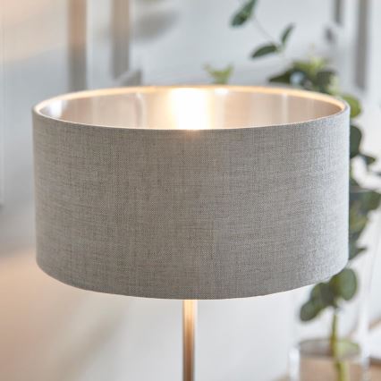 Endon 100646 - Laualamp HIGHCLERE 1xE14/7W/230V beež/mattkroom läbimõõt 25 cm