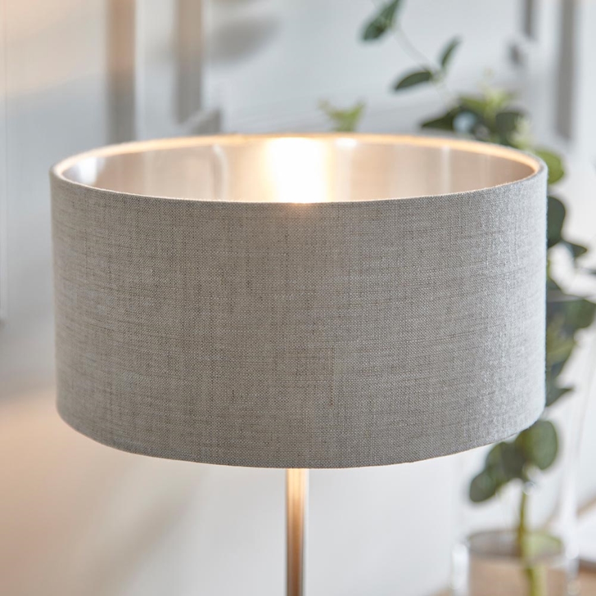 Endon 100646 - Laualamp HIGHCLERE 1xE14/7W/230V beež/mattkroom läbimõõt 25 cm