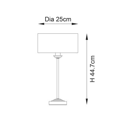 Endon 100646 - Laualamp HIGHCLERE 1xE14/7W/230V beež/mattkroom läbimõõt 25 cm