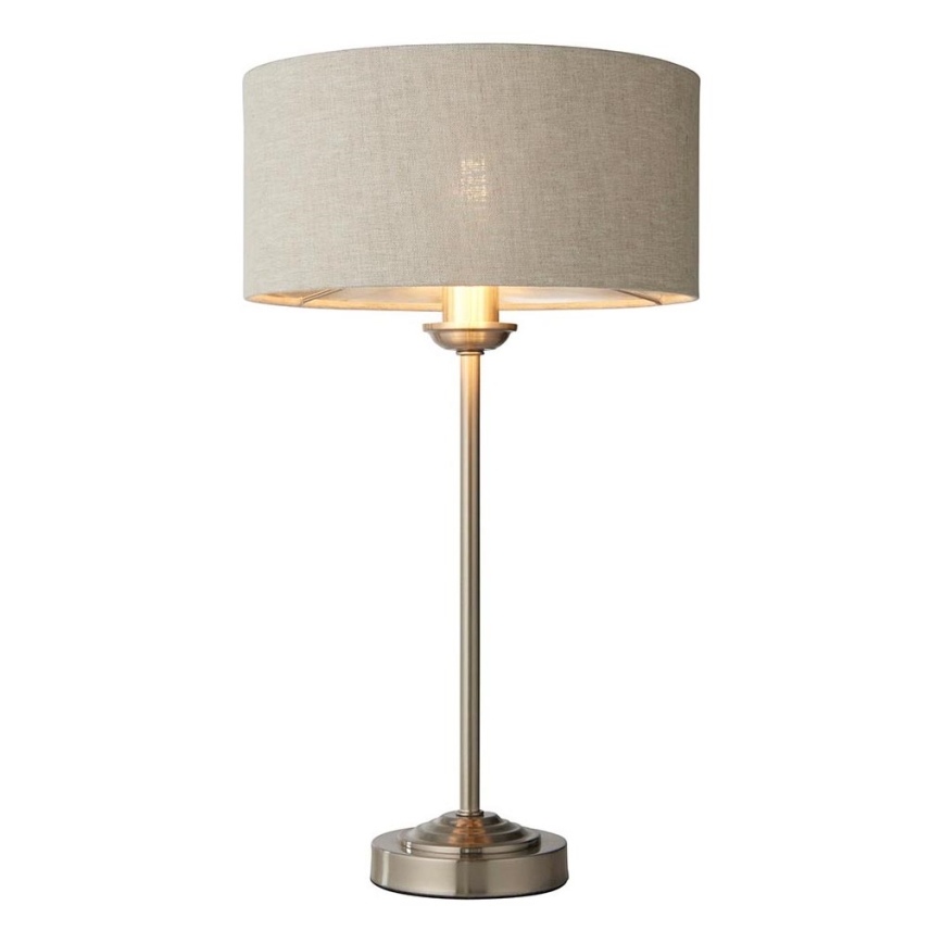 Endon 100646 - Laualamp HIGHCLERE 1xE14/7W/230V beež/mattkroom läbimõõt 25 cm