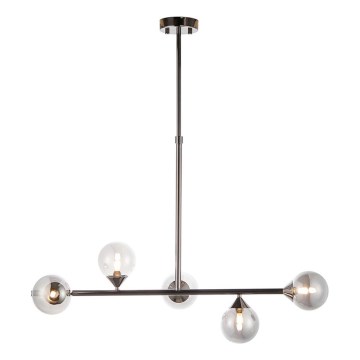 Endon 101348 - Varrega lühter OTIS 5xG9/3W/230V mustkroom/suitsumust