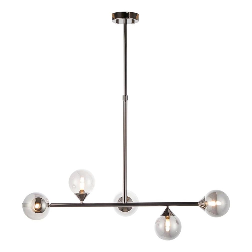 Endon 101348 - Varrega lühter OTIS 5xG9/3W/230V mustkroom/suitsumust