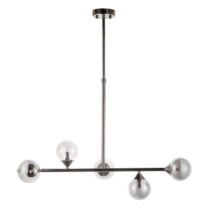 Endon 101348 - Varrega lühter OTIS 5xG9/3W/230V mustkroom/suitsumust