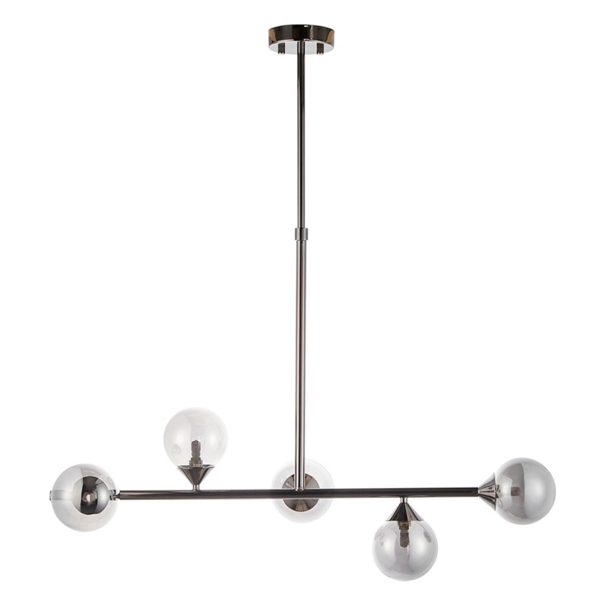 Endon 101348 - Varrega lühter OTIS 5xG9/3W/230V mustkroom/suitsumust