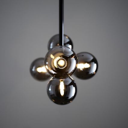 Endon 101348 - Varrega lühter OTIS 5xG9/3W/230V mustkroom/suitsumust