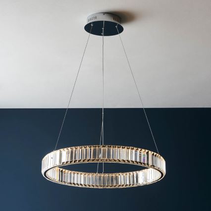 Endon 102255 - hämardatav LED-ripplamp riputuskaabliga LAGUNA LED/36W/230V läikiv kroom