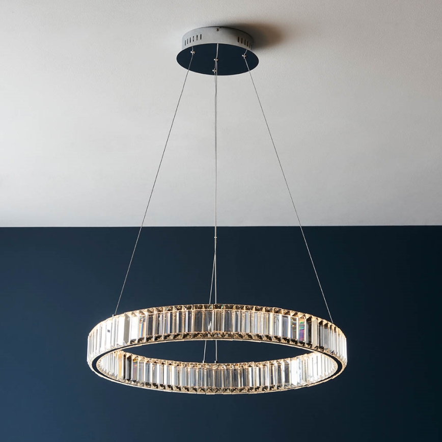 Endon 102255 - hämardatav LED-ripplamp riputuskaabliga LAGUNA LED/36W/230V läikiv kroom