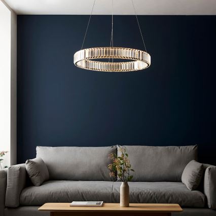 Endon 102255 - hämardatav LED-ripplamp riputuskaabliga LAGUNA LED/36W/230V läikiv kroom