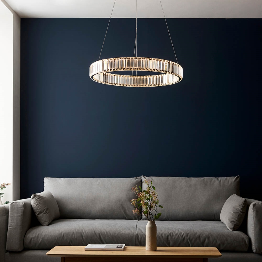 Endon 102255 - hämardatav LED-ripplamp riputuskaabliga LAGUNA LED/36W/230V läikiv kroom